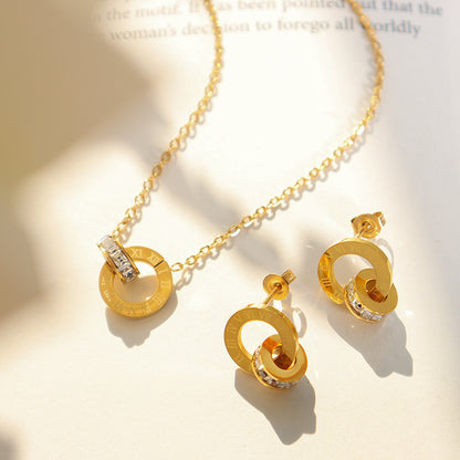 Set collana orecchini di lusso leggero