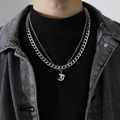 Collana Lettera Titanio