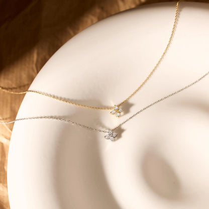 Collana quadrifoglio corta
