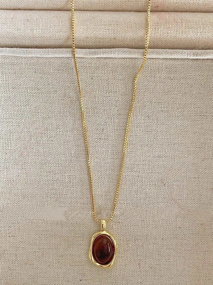 Collana ambra doppia