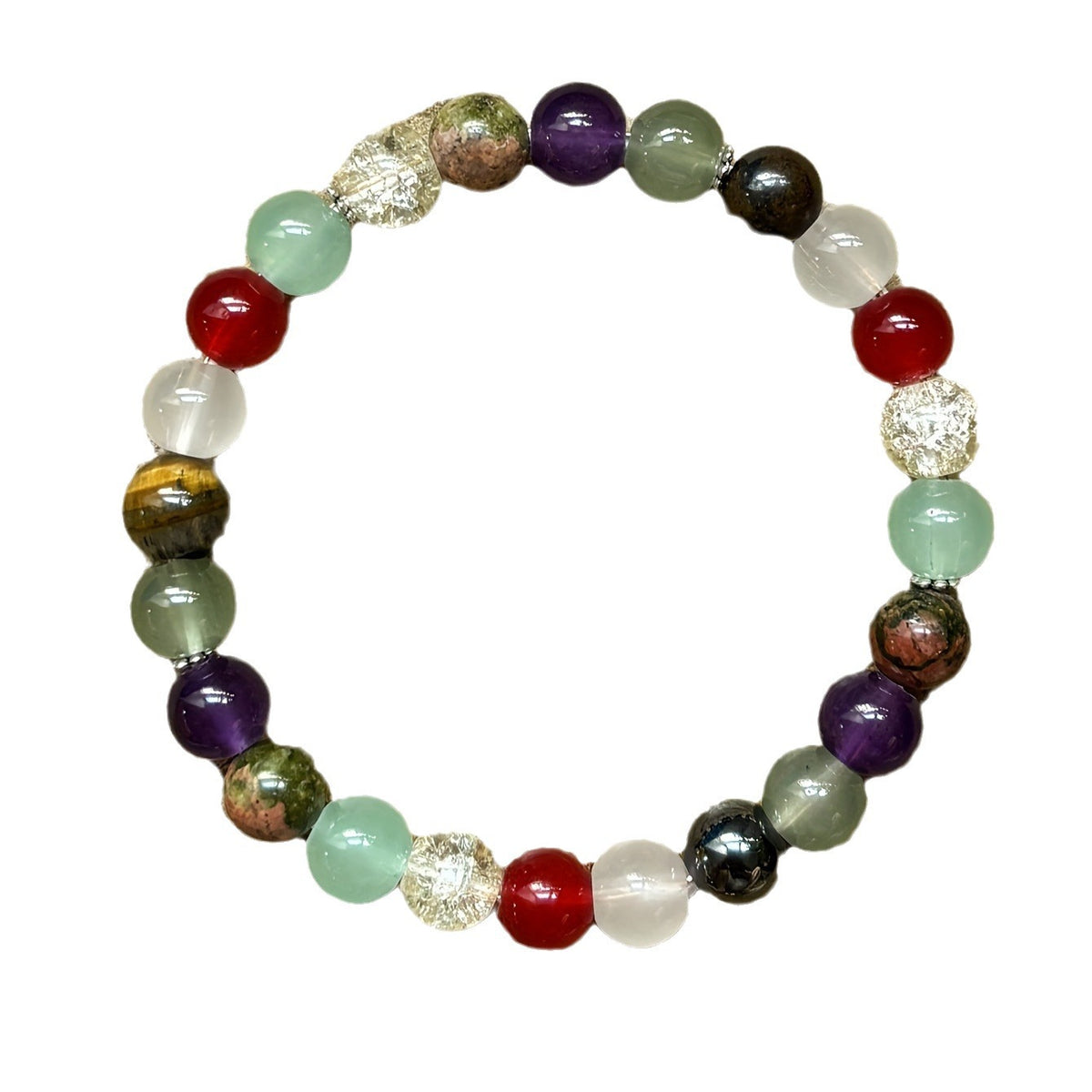 Bracciale opale e pietre colorate