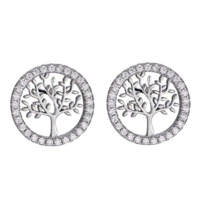 Orecchini albero zircone