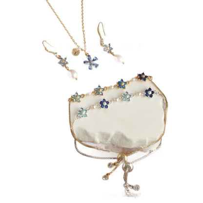 Bracciale perle fiore