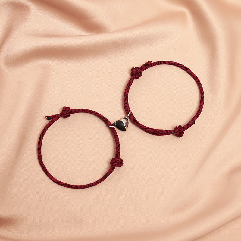 Bracciale coppia magnetico bianco e nero