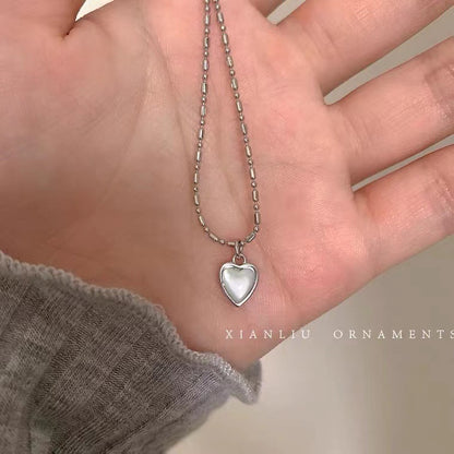 Collana opale cuore con ciondolo