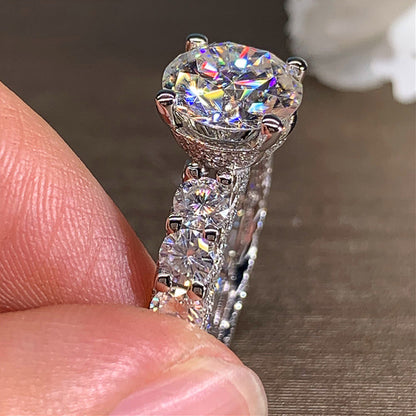 Anello rame zircone da donna