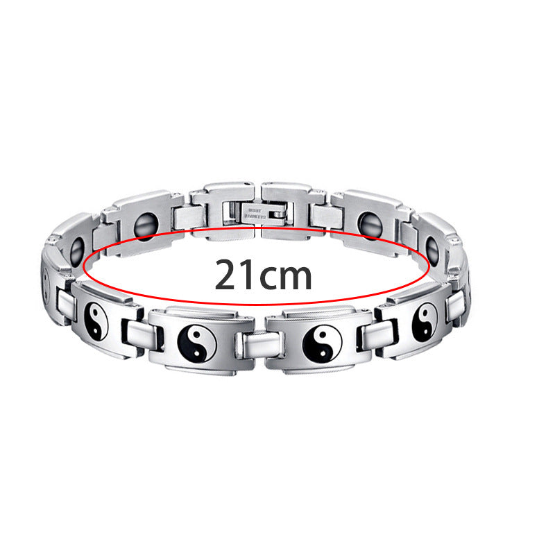 Bracciale acciaio e titanio