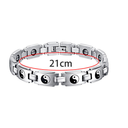 Bracciale acciaio e titanio