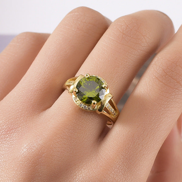 Anello Verde Oliva