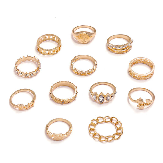 Anelli bohemien, set di 12