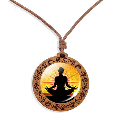 Collana Mandala Legno
