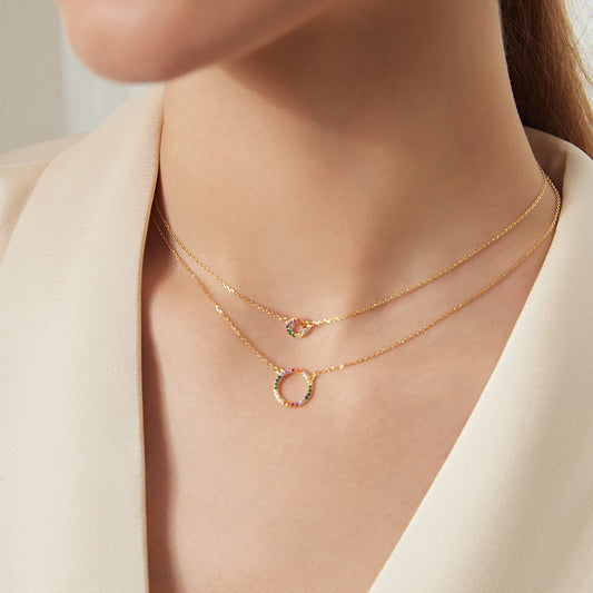 Collana geometrica arcobaleno