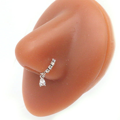 Piercing setto farfalla zirconi
