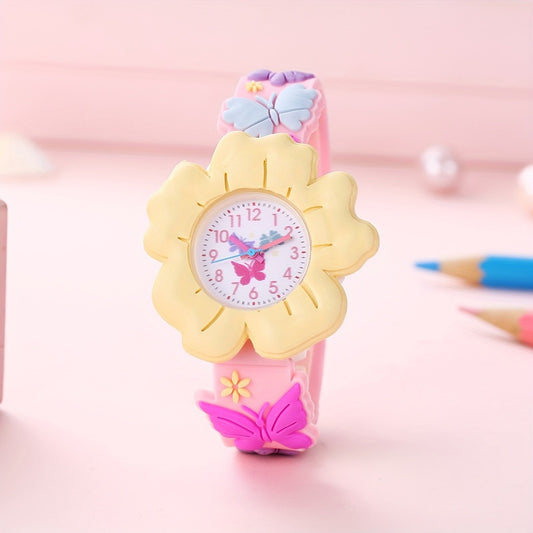 Orologio bimba fiori