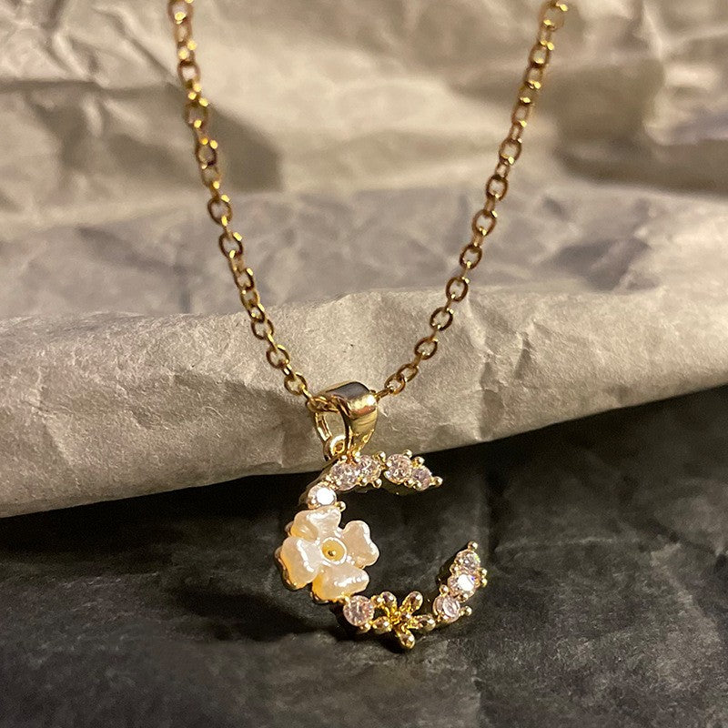 Collana in acciaio e zirconio