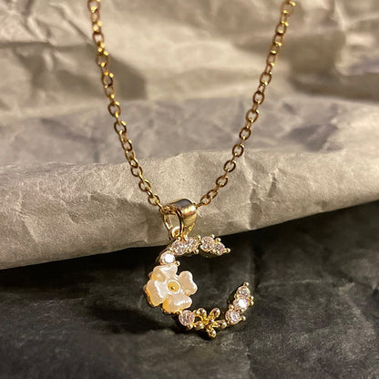 Collana in acciaio e zirconio