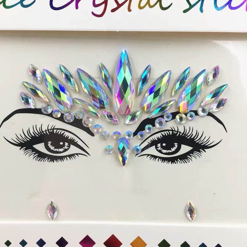 Set adesivi strass viso