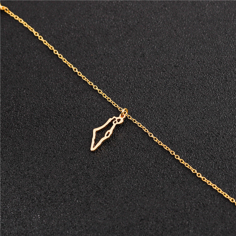 Collana mappa Israele traforata