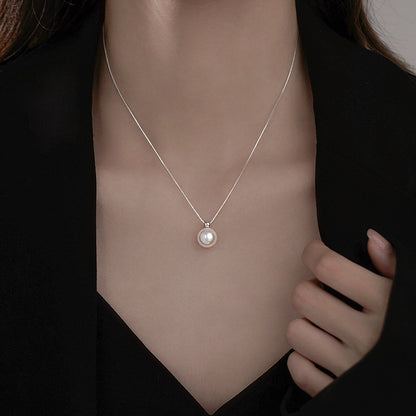 Collana perla argento