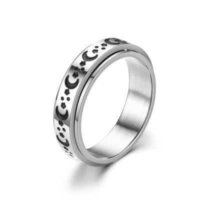 Anello titanio annerito