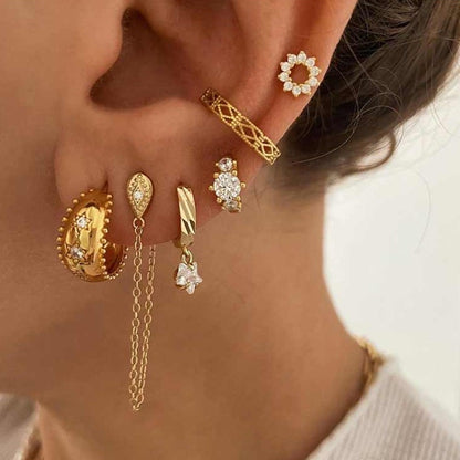 Orecchini a clip in zircone