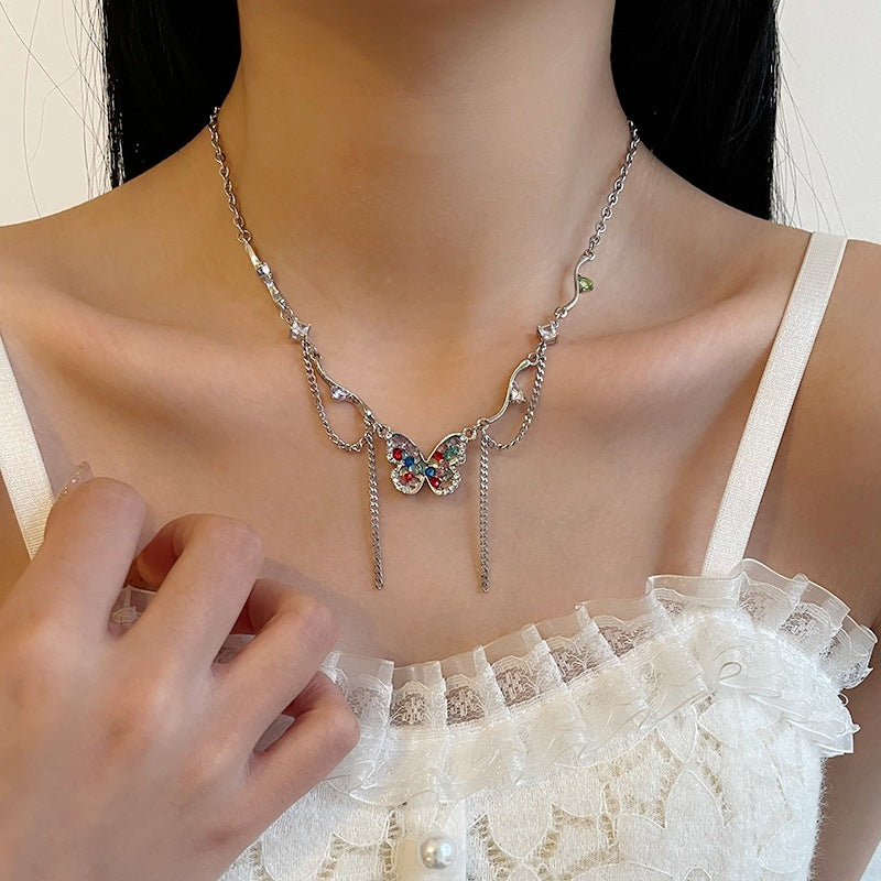 Collana Farfalla Cristalli