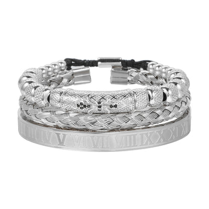 Bracciale scheletro intrecciato