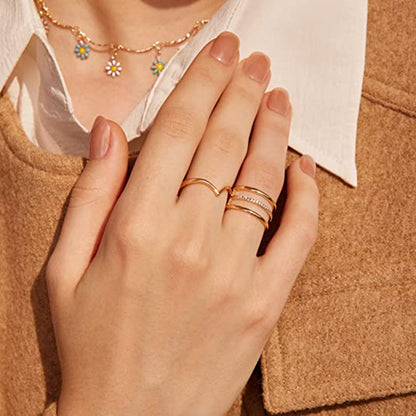 Anello cuore pesca da donna
