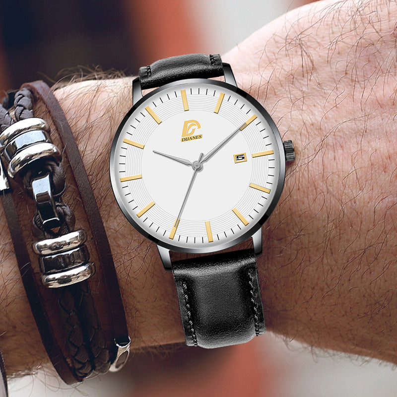 Orologio uomo con calendario cinturino