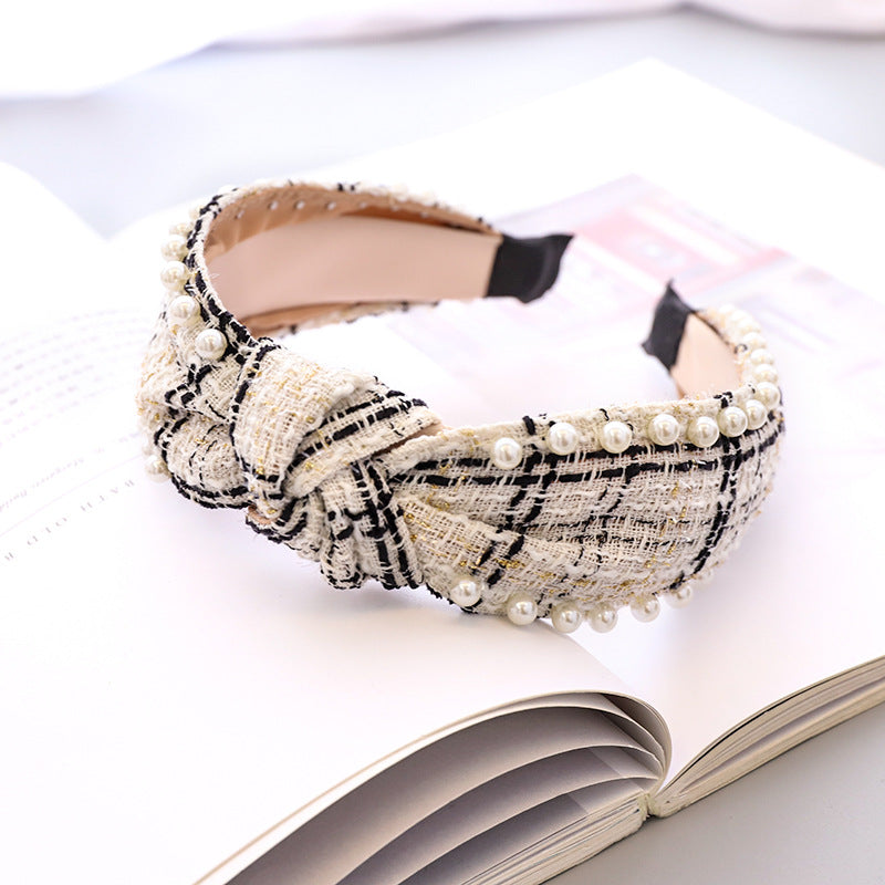 Fascia capelli plaid