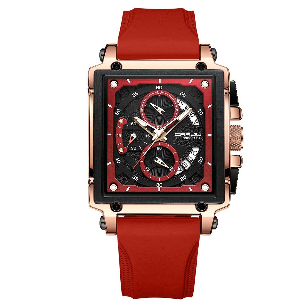 Orologio calendario da uomo cinturino tessuto