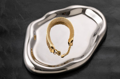Bracciale maglia piatta