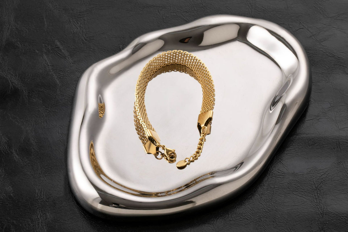 Bracciale maglia piatta