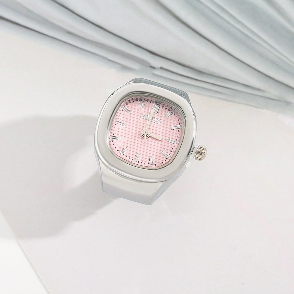 Anello orologio quadrato