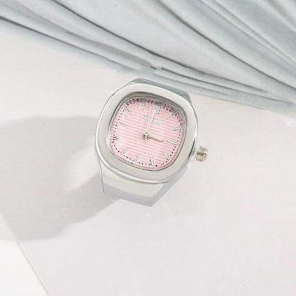 Anello orologio quadrato