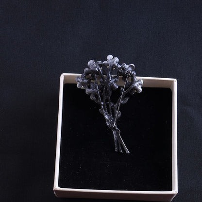 Spilla petto pietra bouquet