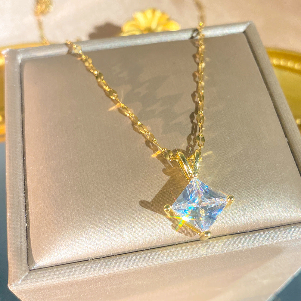 Collana ciondolo zircone bambini