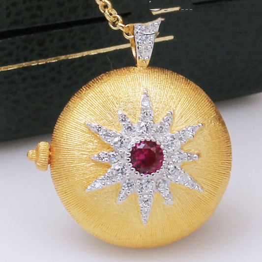 Collana argento stella con clip per foto