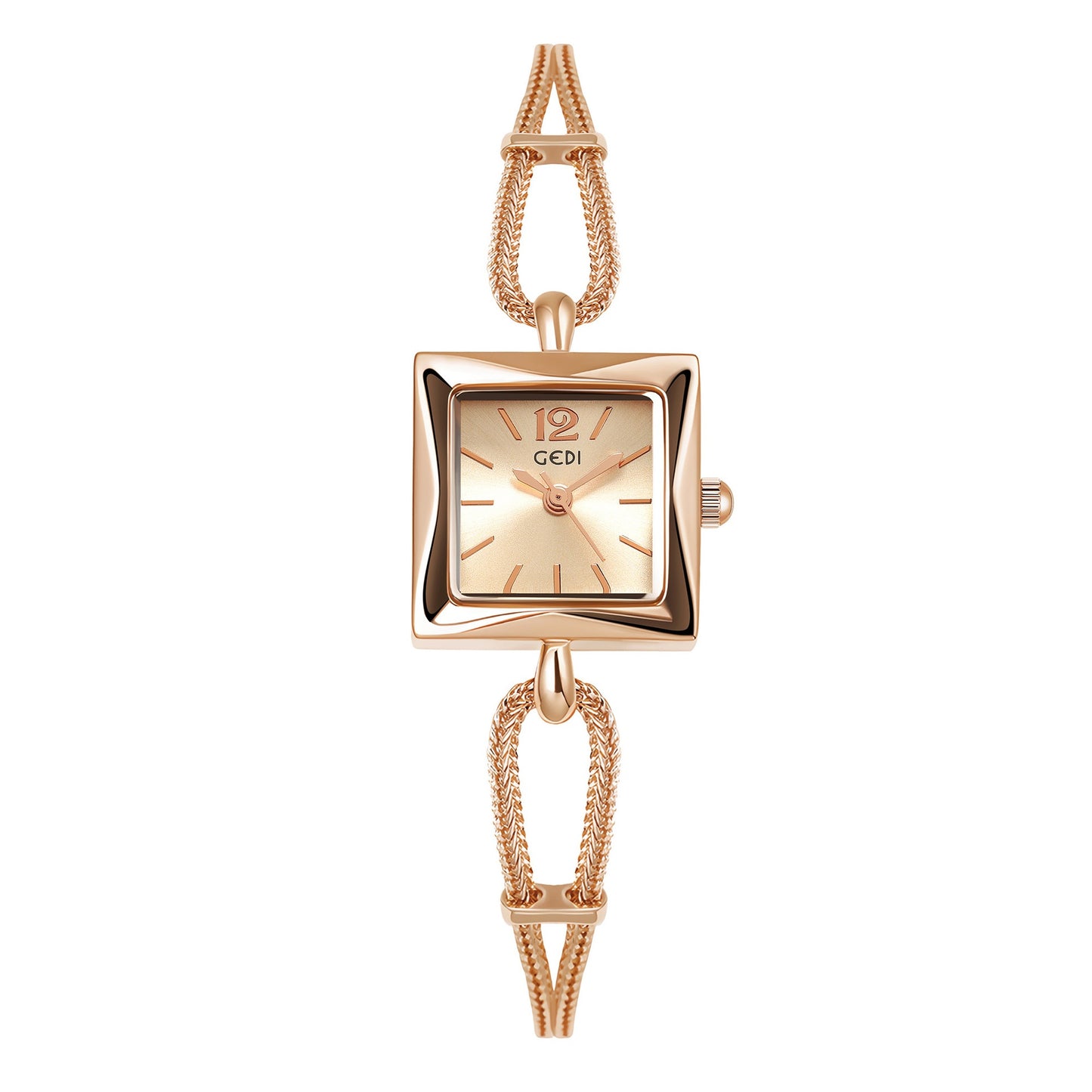 Orologio quadrato vintage in lega