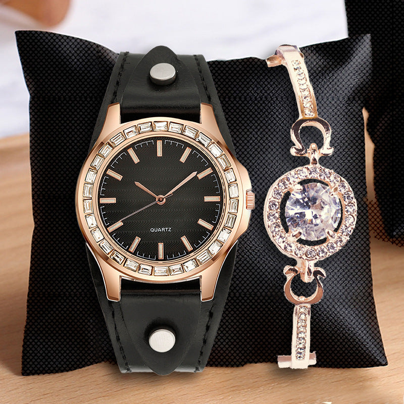 Orologio bracciale con diamanti pavé