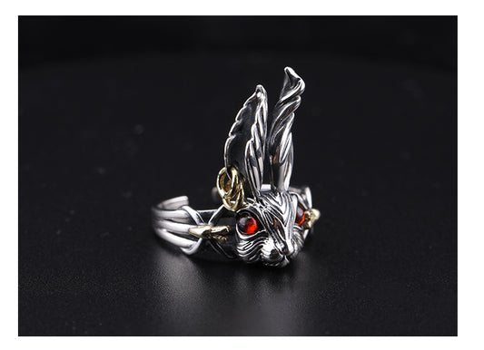 Anello coniglio zodiaco cristallo