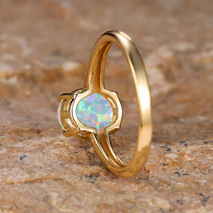 Anello opale uovo