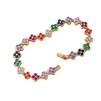 Bracciale zirconi placcato rame
