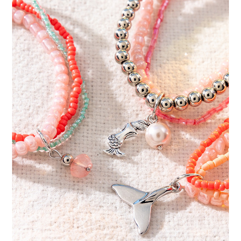Bracciali boho con perline