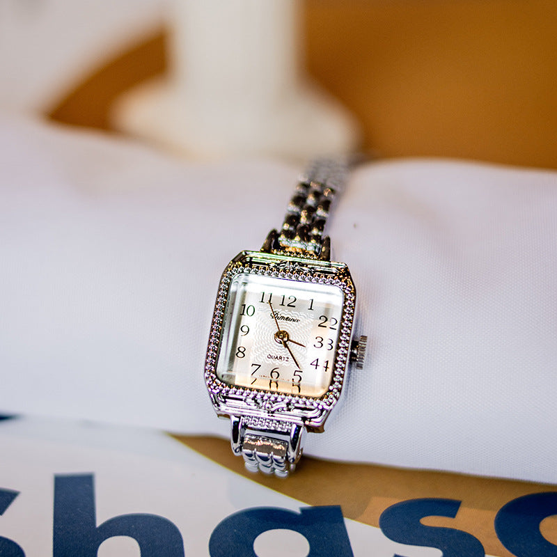 Orologio da donna quadrato ramato