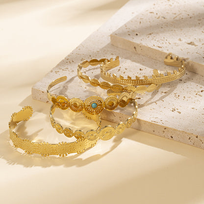 Anello oro e titanio 14K
