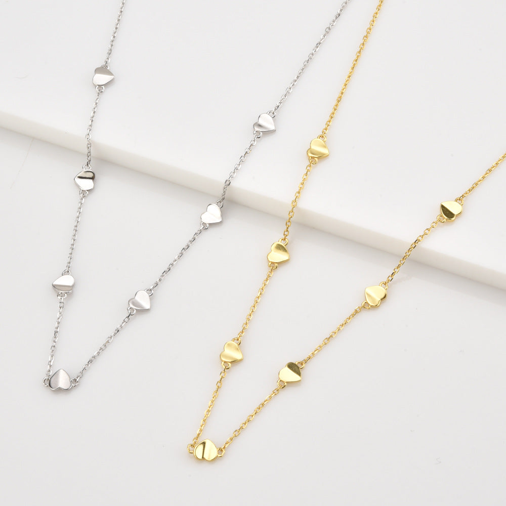 Collana lunga cuore argento 925