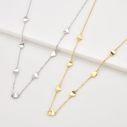 Collana lunga cuore argento 925