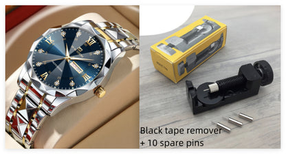 Orologio doppio calendario impermeabile in tungsteno