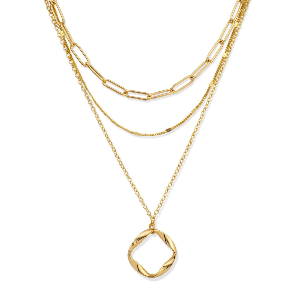 Collana cerchi stratificati